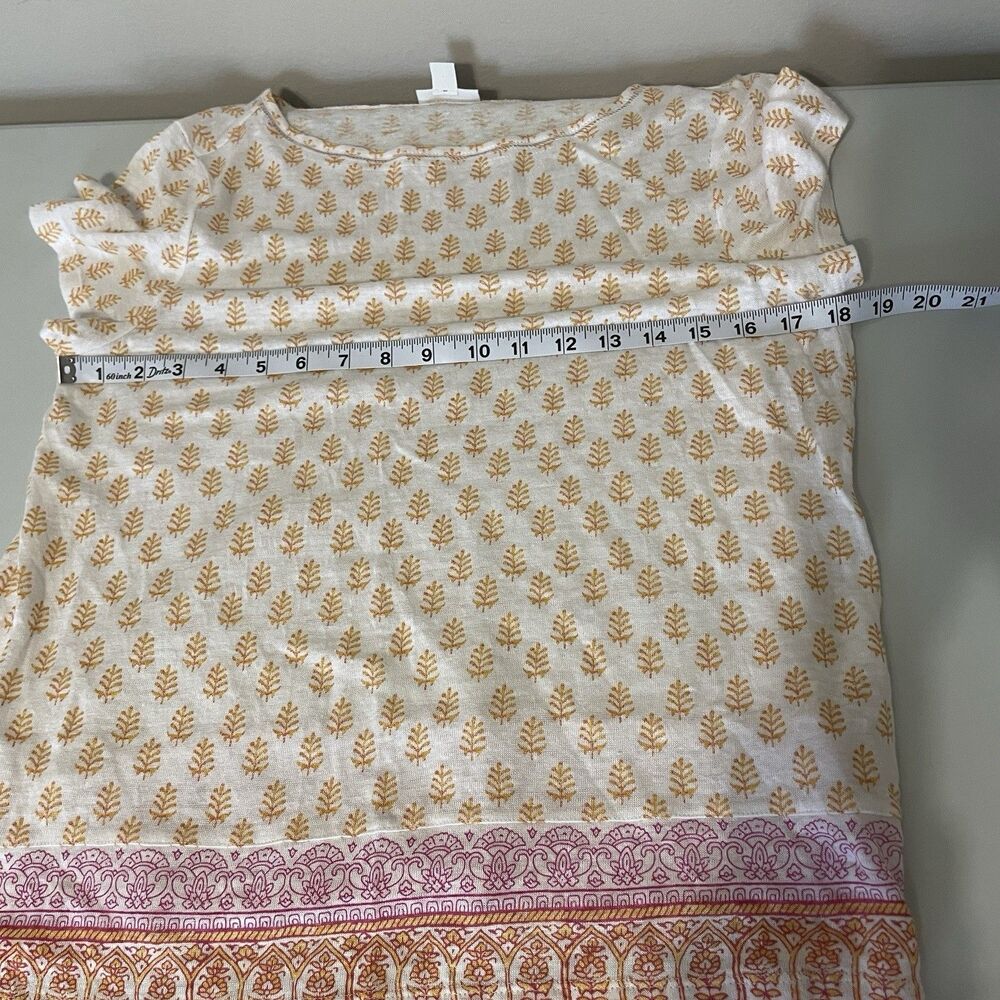 J Jill Love Linen Top Size S Boho Coastal Beach Breathable Summer Lightweight - Picture 9 of 11